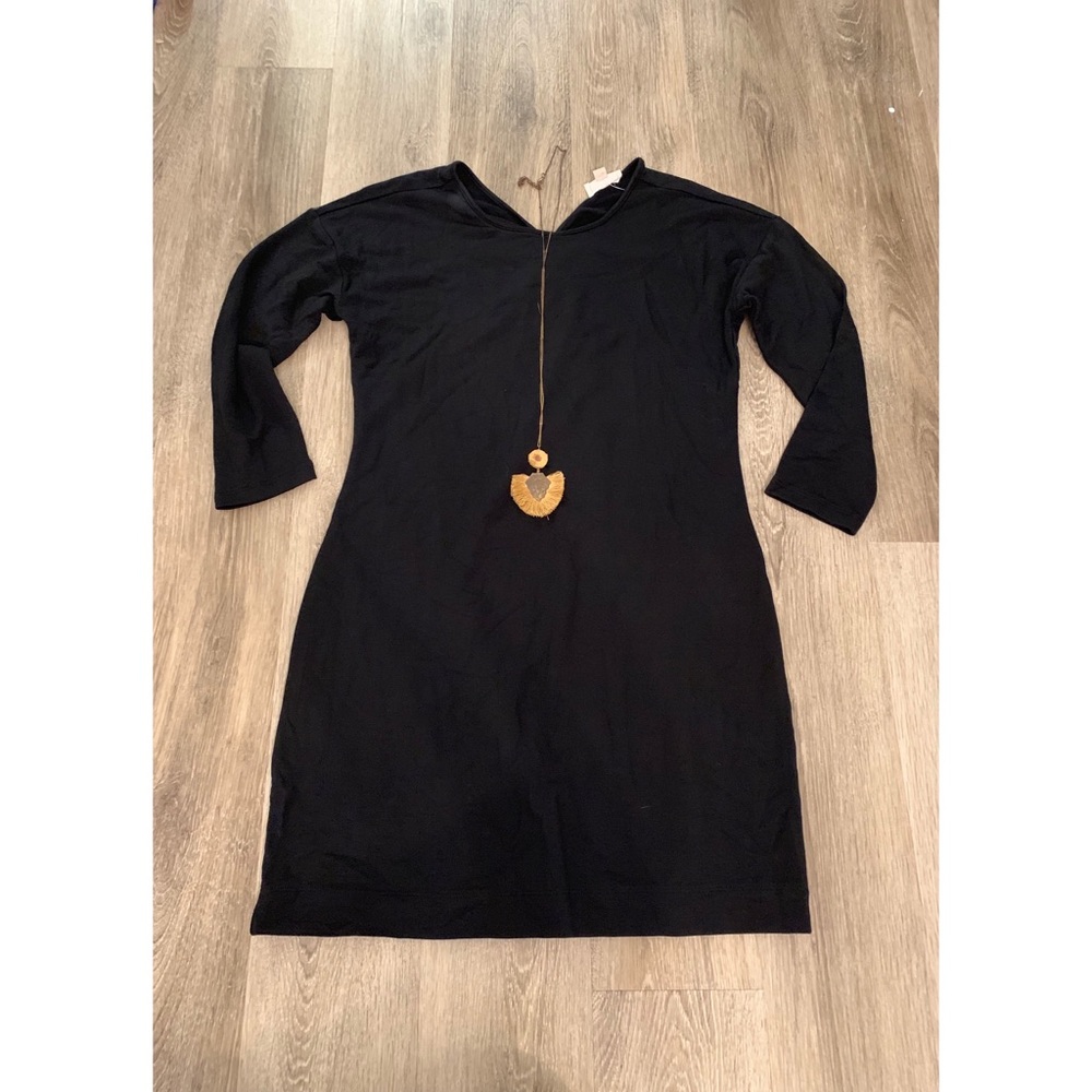 Black jersey lounge dress